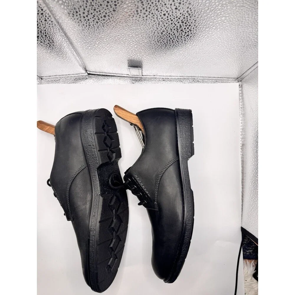 Clarks Hinman Oxford Black Leather orthopedic Comfort Shoes Men’s Size 9 Mens